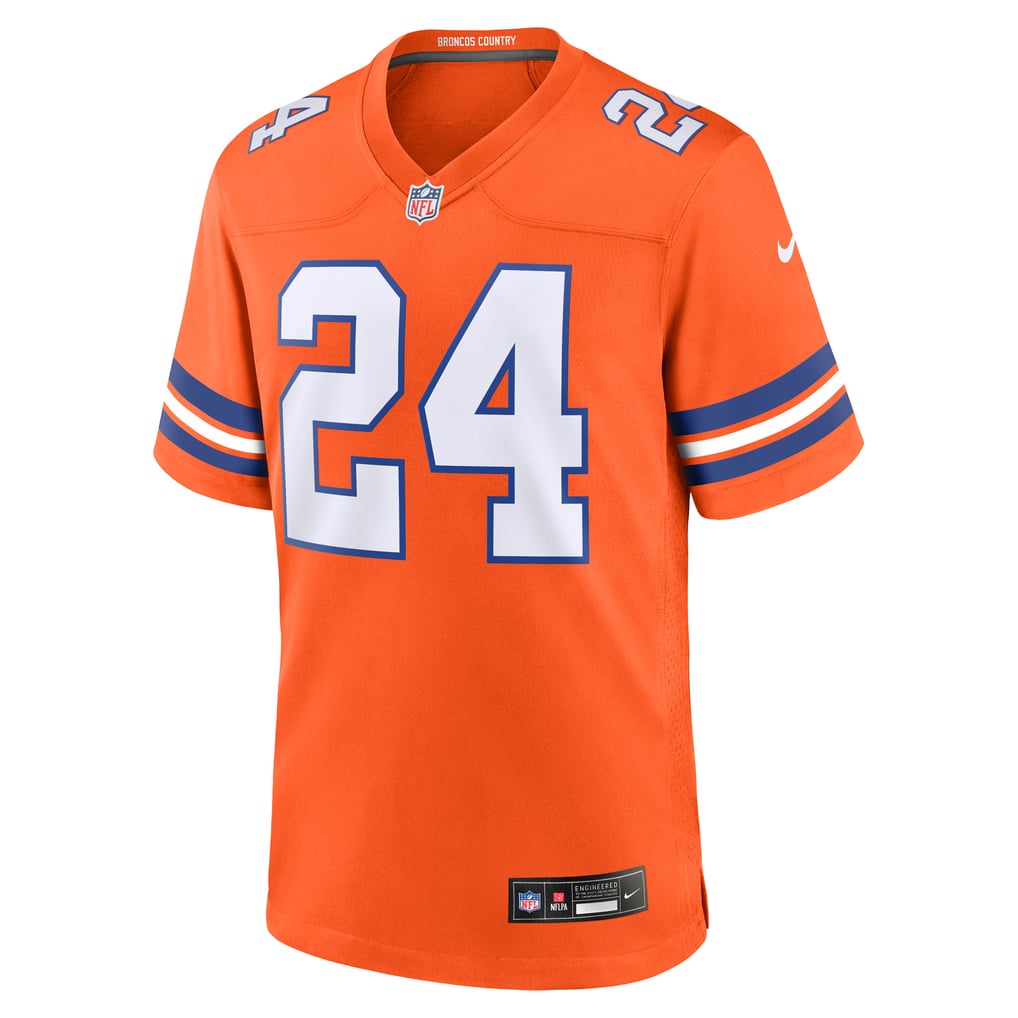 Men's Denver Broncos Champ Bailey Orange Retired Player Alternate Game Jersey