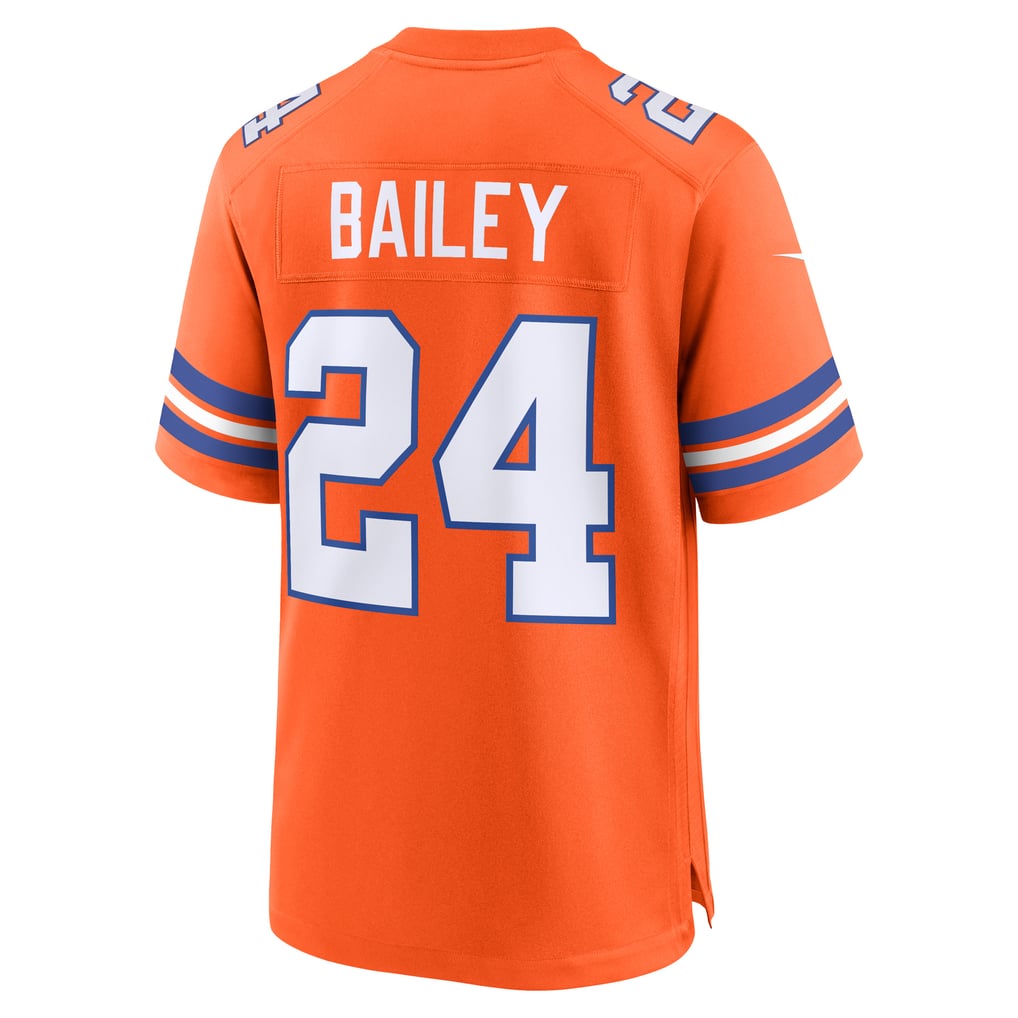 Men's Denver Broncos Champ Bailey Orange Retired Player Alternate Game Jersey