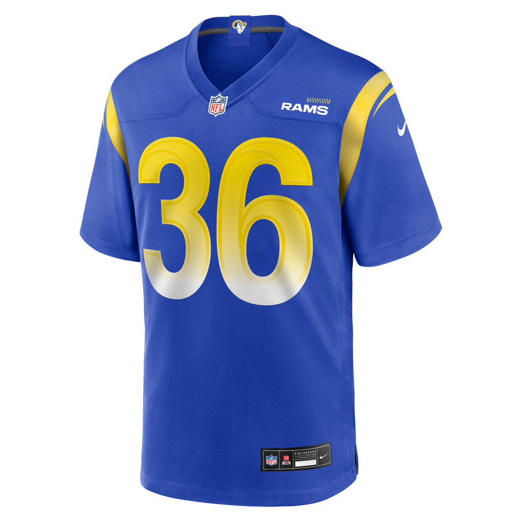 Men's Los Angeles Rams Charles Woods Royal Game Jersey
