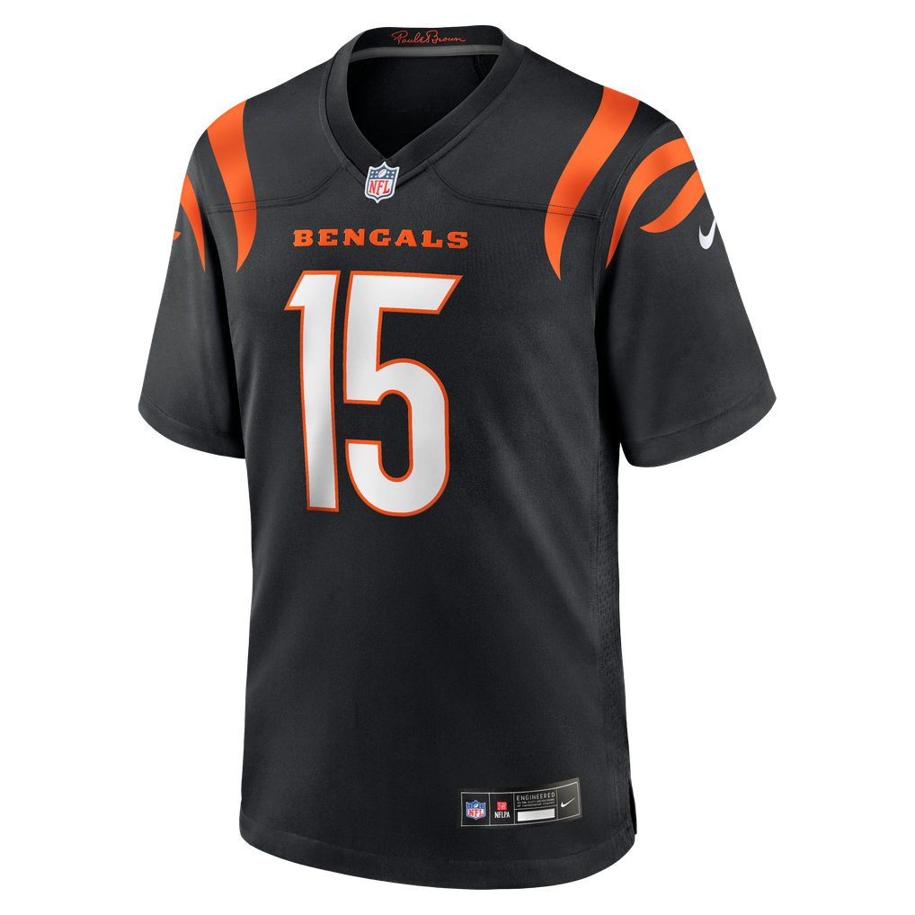 Men's Cincinnati Bengals Charlie Jones Black Team Game Jersey