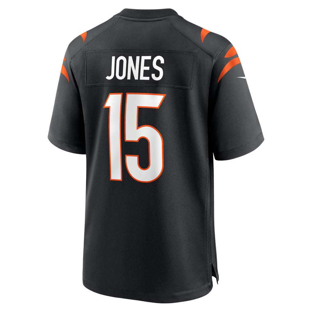 Men's Cincinnati Bengals Charlie Jones Black Team Game Jersey