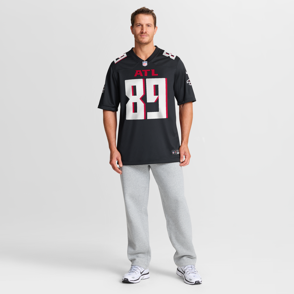 Men's Atlanta Falcons Charlie Woerner Black Game Jersey
