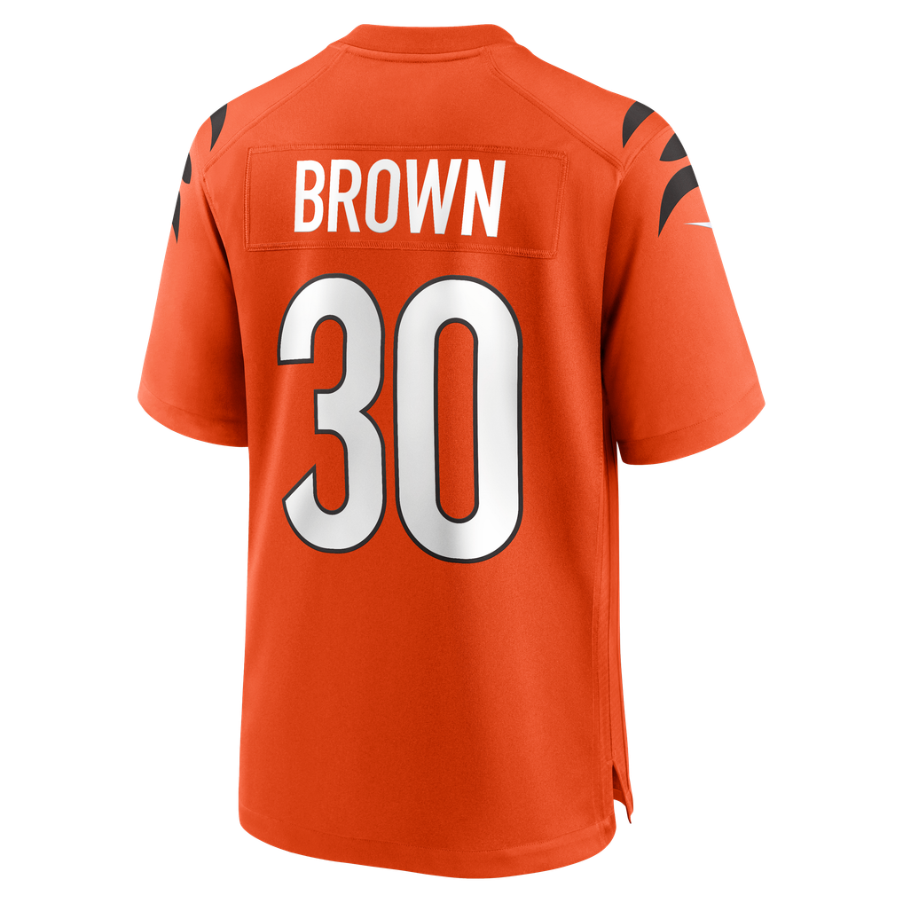 Men's Cincinnati Bengals Chase Brown Orange Alternate Game Jersey