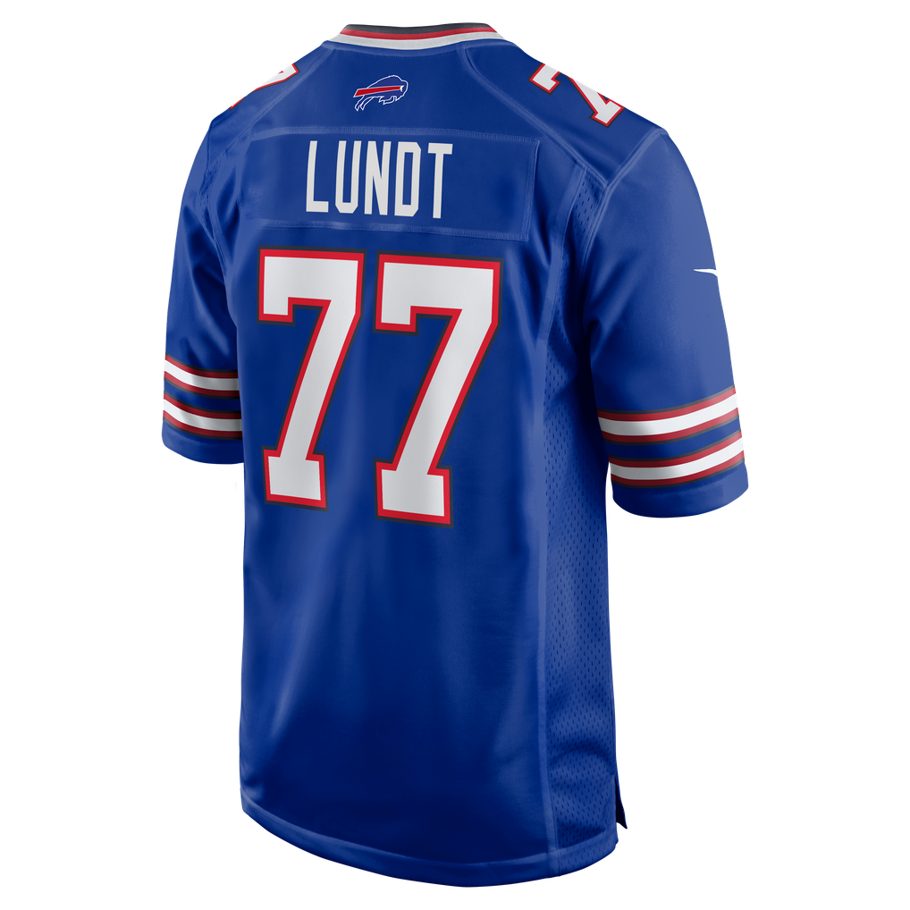 Men's Buffalo Bills Chase Lundt Royal Team Game Jersey