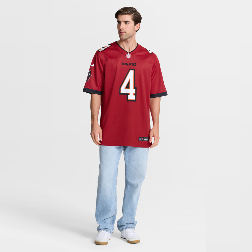 Men's Tampa Bay Buccaneers Chase McLaughlin Red Game Player Jersey