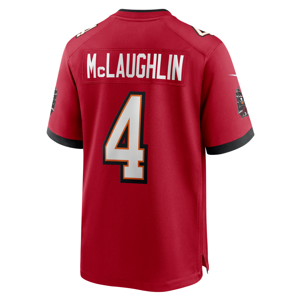 Men's Tampa Bay Buccaneers Chase McLaughlin Red Game Player Jersey
