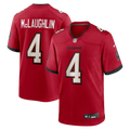 Men's Tampa Bay Buccaneers Chase McLaughlin Red Game Player Jersey