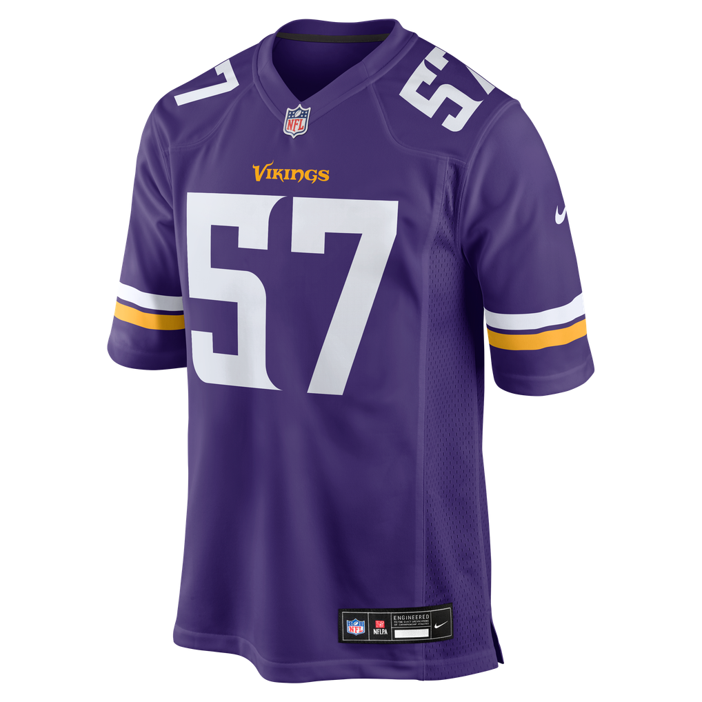 Men's Minnesota Vikings Chaz Chambliss Purple Team Game Jersey