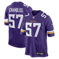 Men's Minnesota Vikings Chaz Chambliss Purple Team Game Jersey