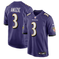 Men's Baltimore Ravens Chidobe Awuzie Purple Team Game Jersey