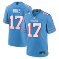 Men's Tennessee Titans Chimere Dike Light Blue Team Game Jersey