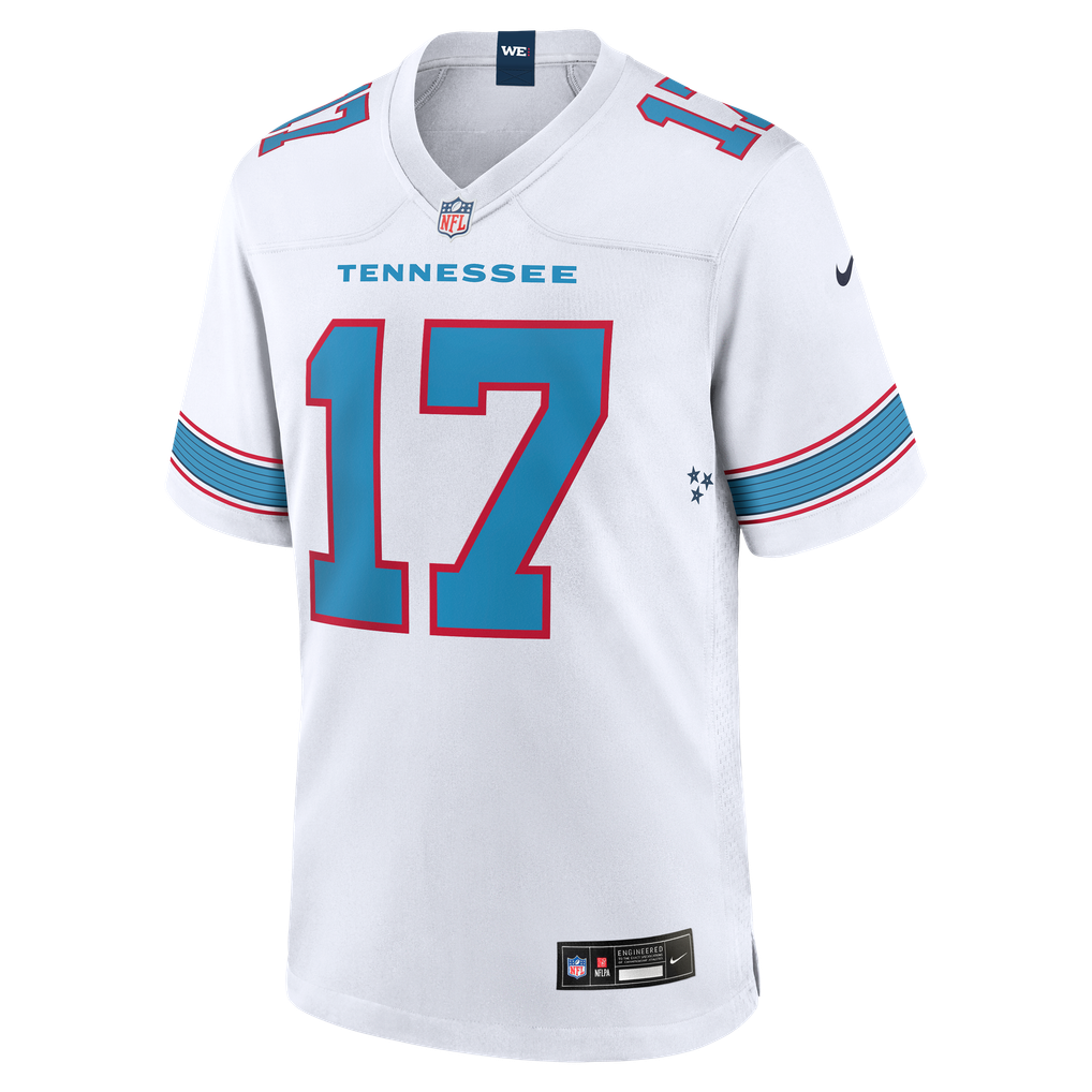 Men's Tennessee Titans Chimere Dike White Game Jersey