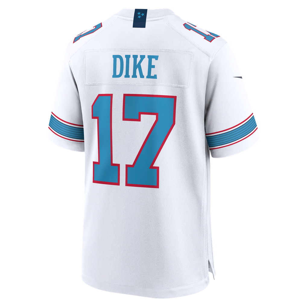 Men's Tennessee Titans Chimere Dike White Game Jersey