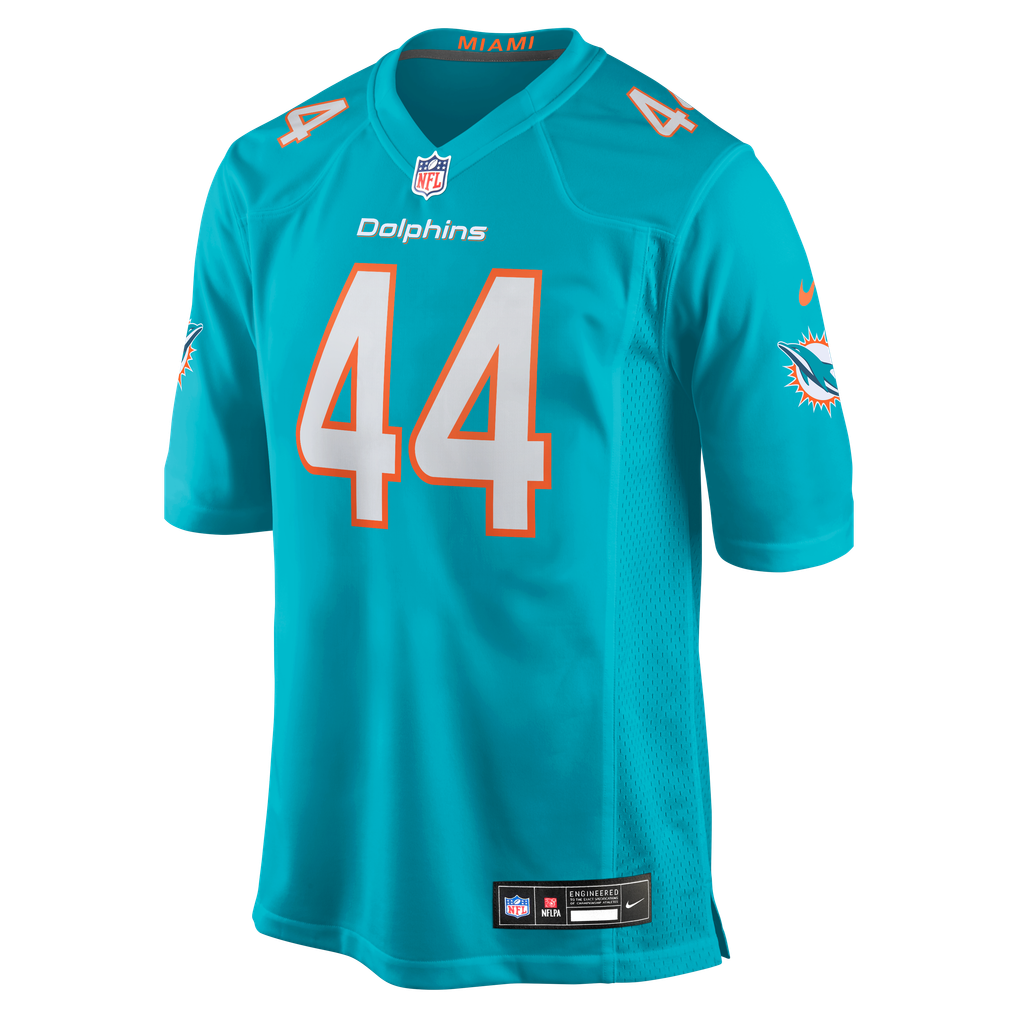 Men's Miami Dolphins Chop Robinson Aqua Game Jersey