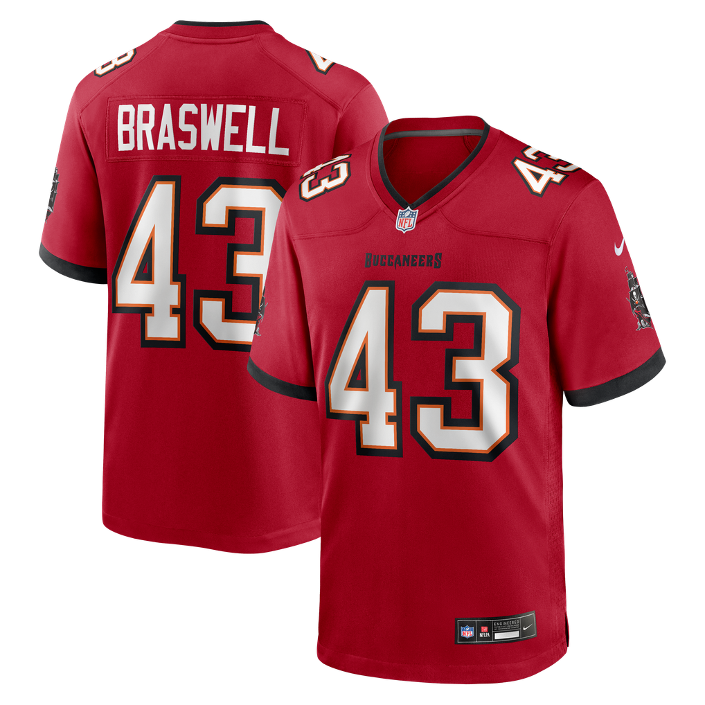 Men's Tampa Bay Buccaneers Chris Braswell Red Game Jersey