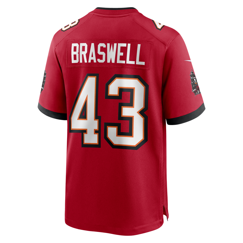 Men's Tampa Bay Buccaneers Chris Braswell Red Game Jersey