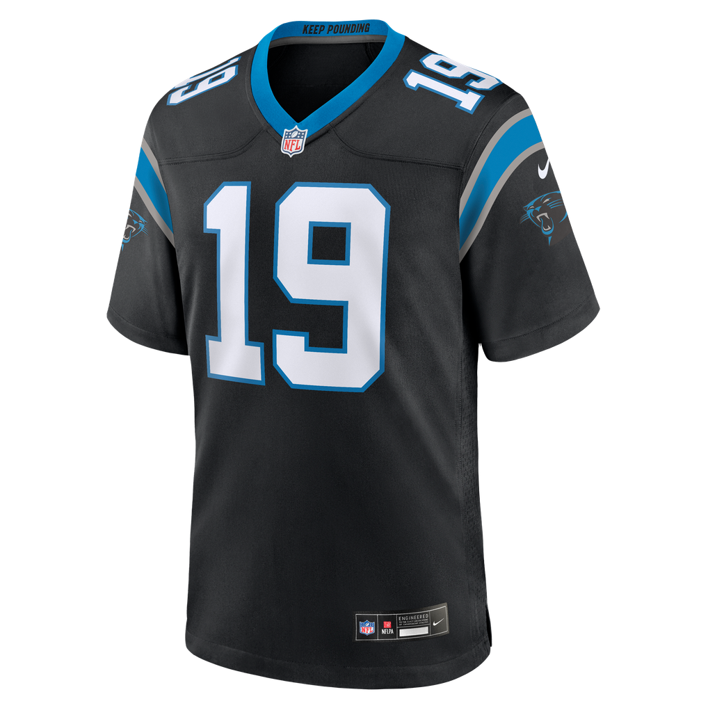 Men's Carolina Panthers Chris Brazzell II Black Team Game Jersey