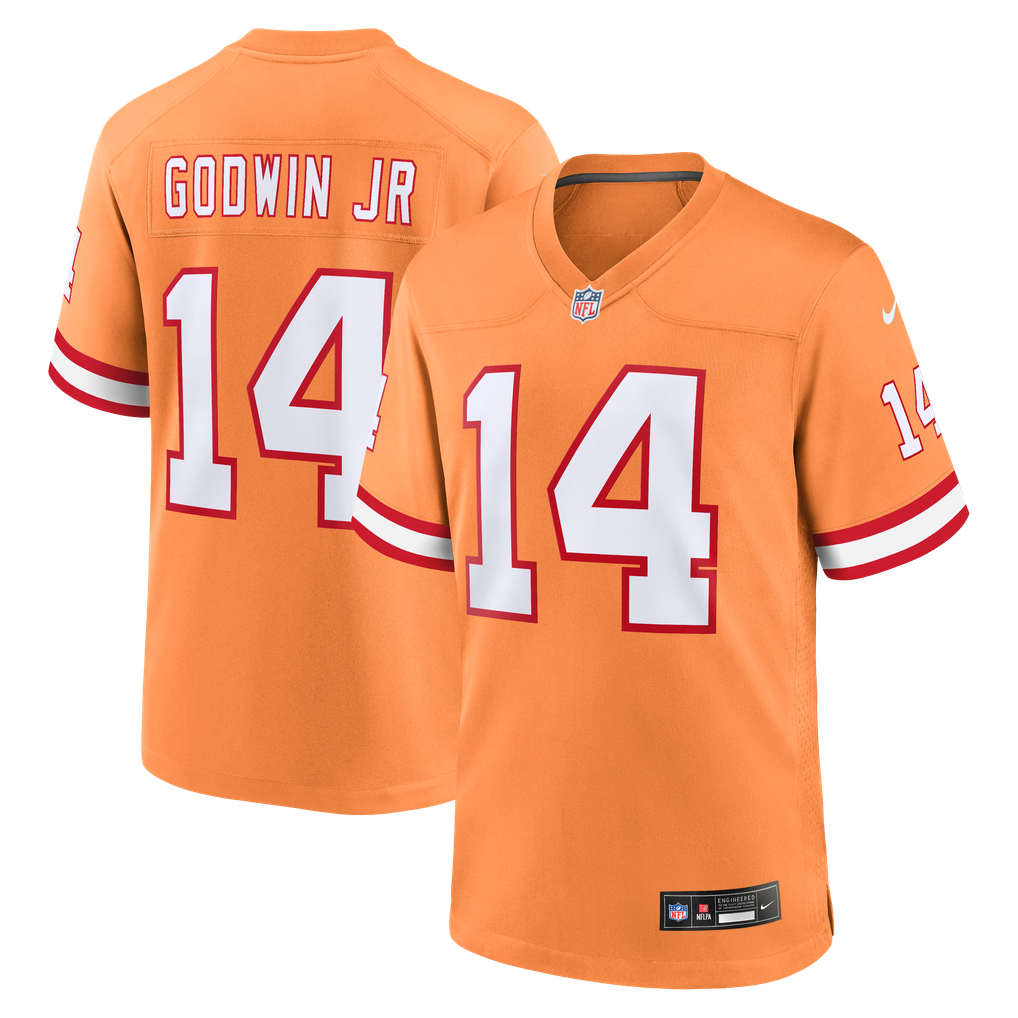 Men's Tampa Bay Buccaneers Chris Godwin Jr. Orange Alternate Game Player Jersey