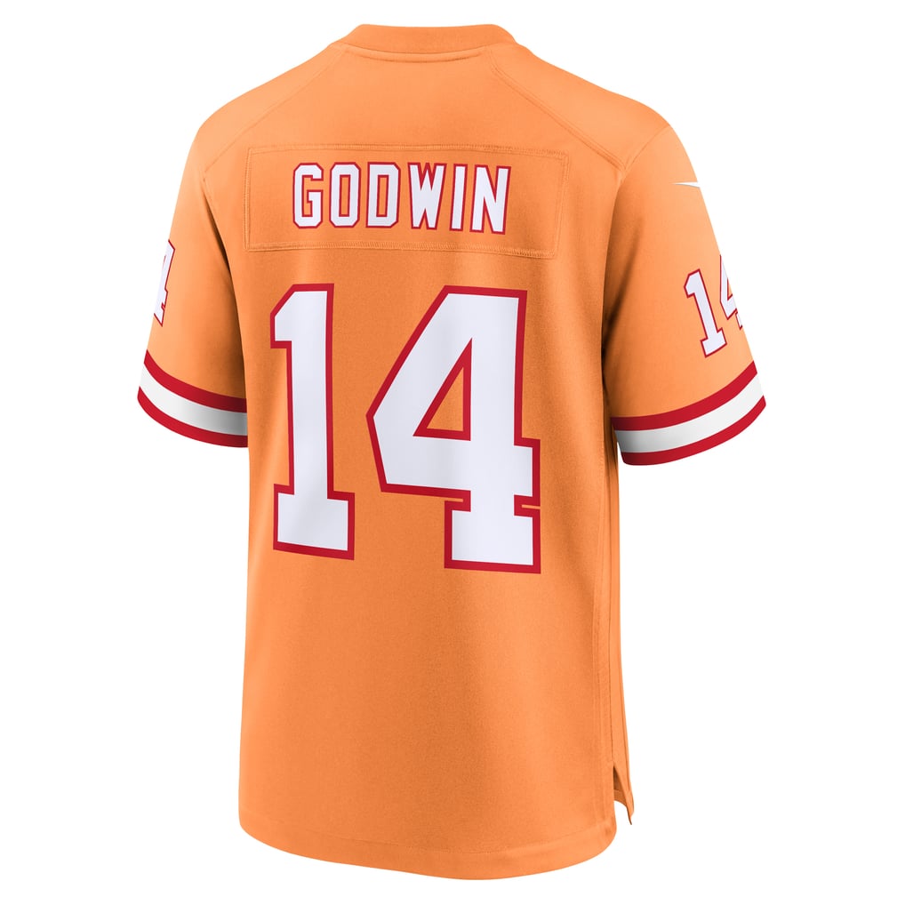 Men's Tampa Bay Buccaneers Chris Godwin Orange Throwback Game Jersey
