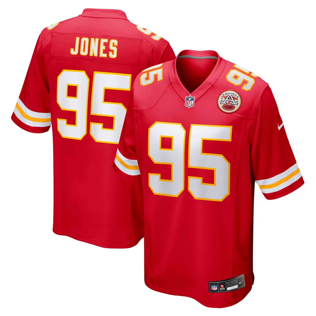 Men's Kansas City Chiefs Chris Jones Red Game Jersey