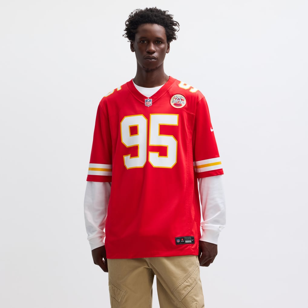 Men's Kansas City Chiefs Chris Jones Red Game Jersey