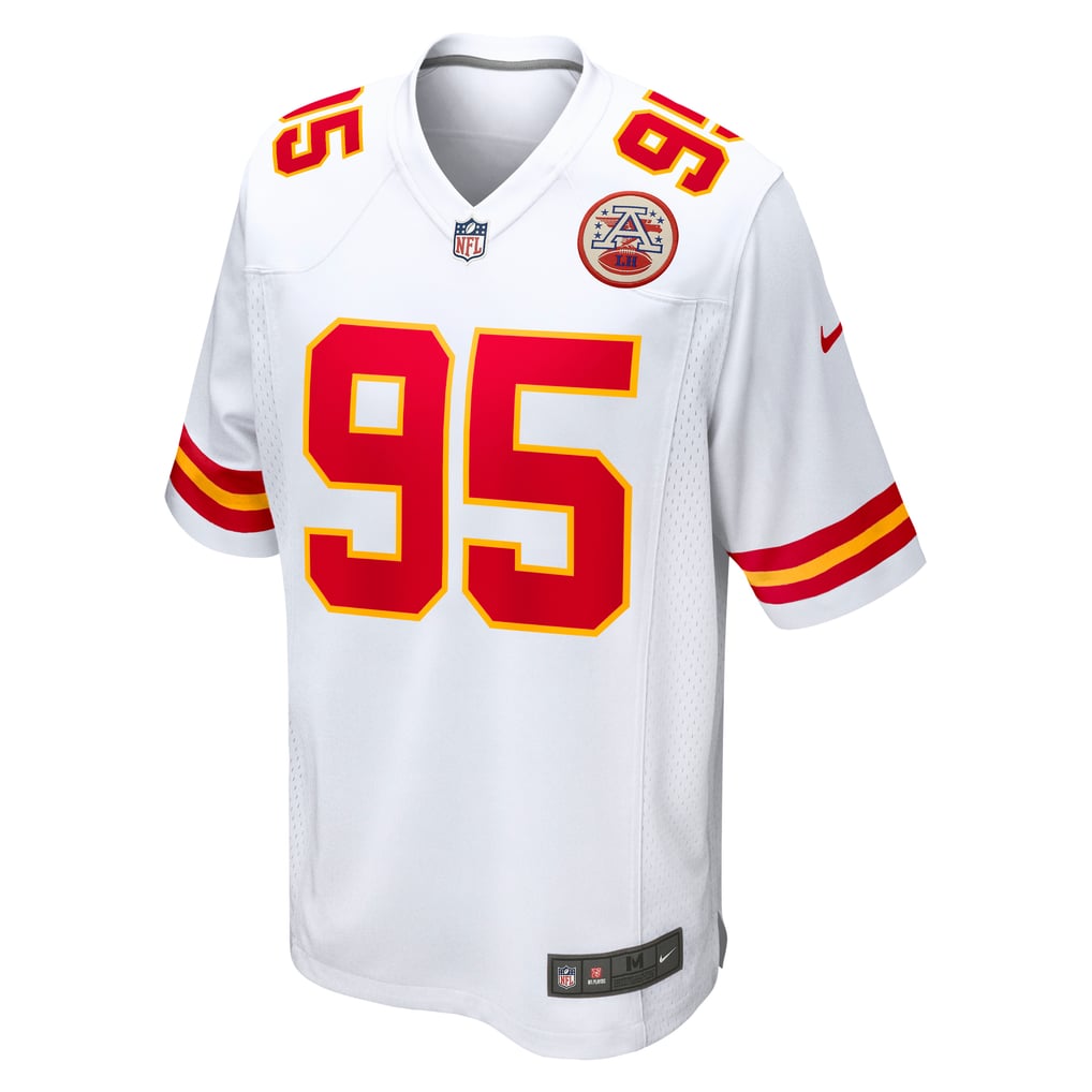Men's Kansas City Chiefs Chris Jones White Game Jersey
