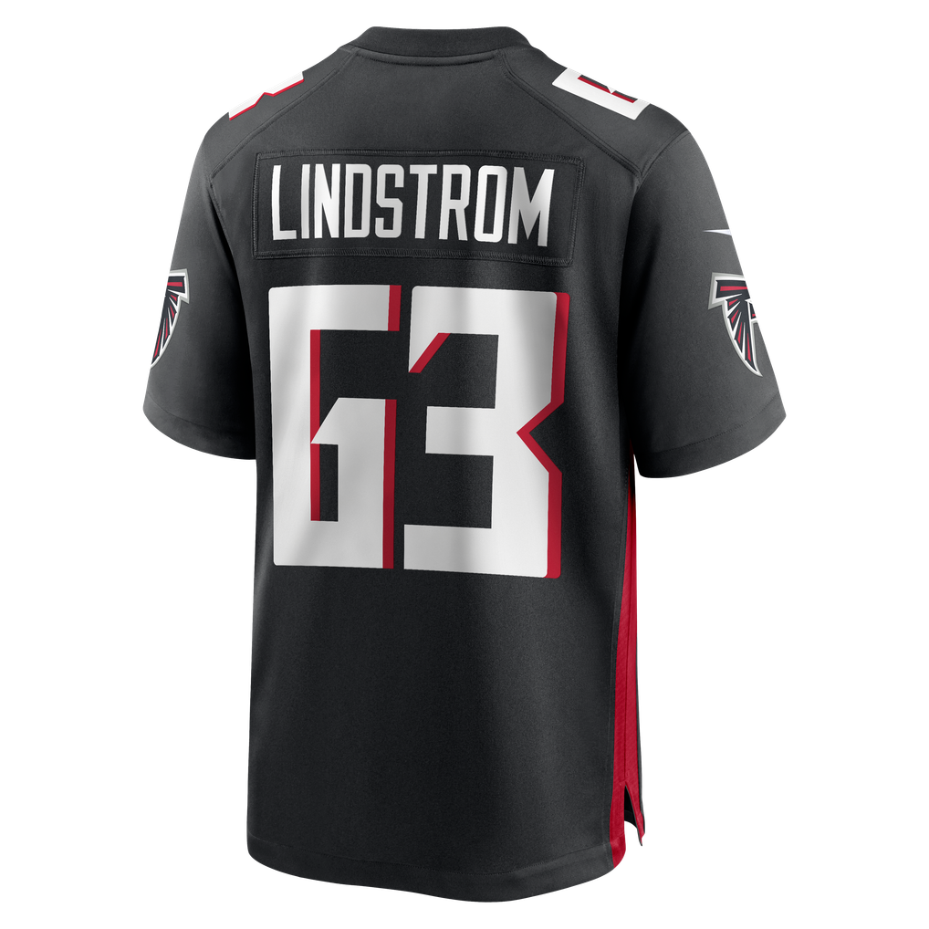 Men's Atlanta Falcons Chris Lindstrom Black Game Jersey