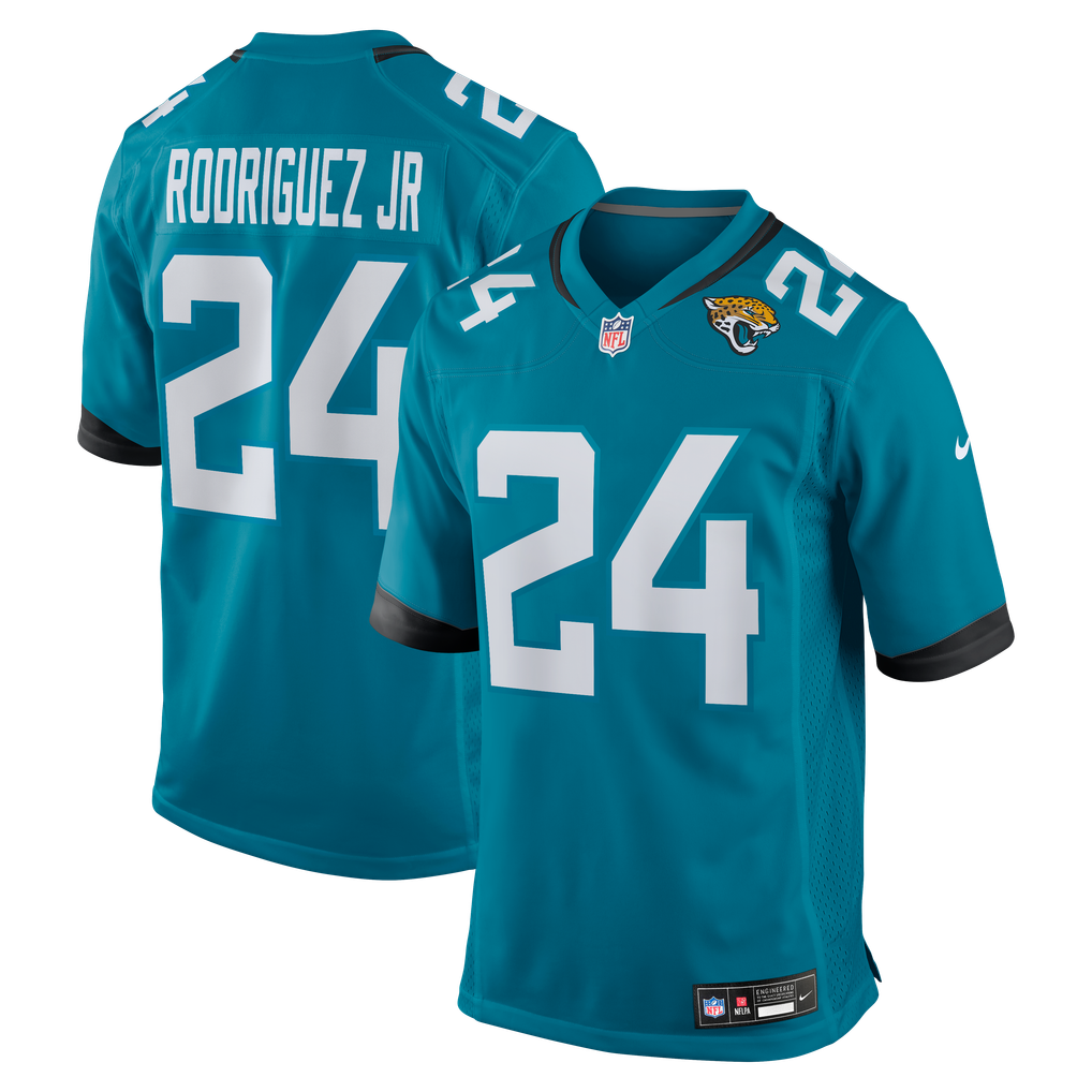 Men's Jacksonville Jaguars Chris Rodriguez Jr. Teal Team Game Jersey