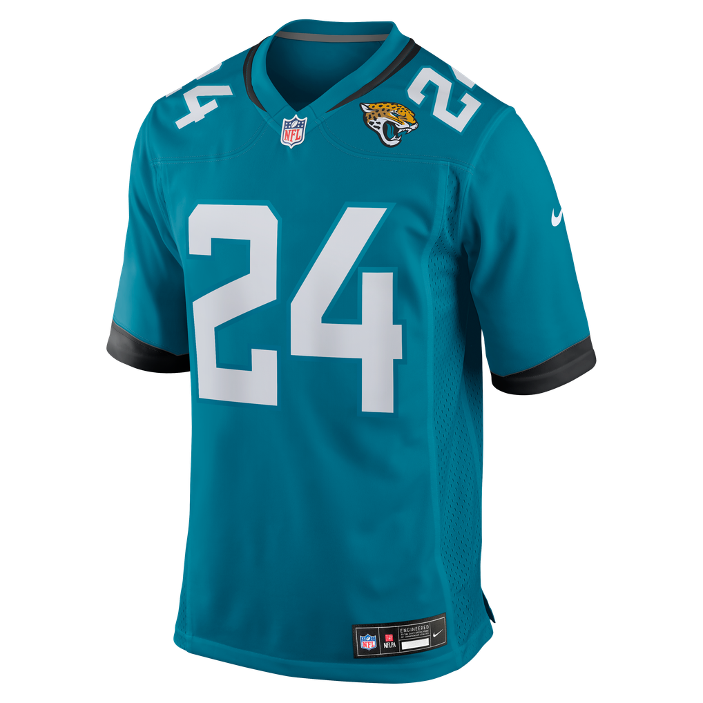Men's Jacksonville Jaguars Chris Rodriguez Jr. Teal Team Game Jersey