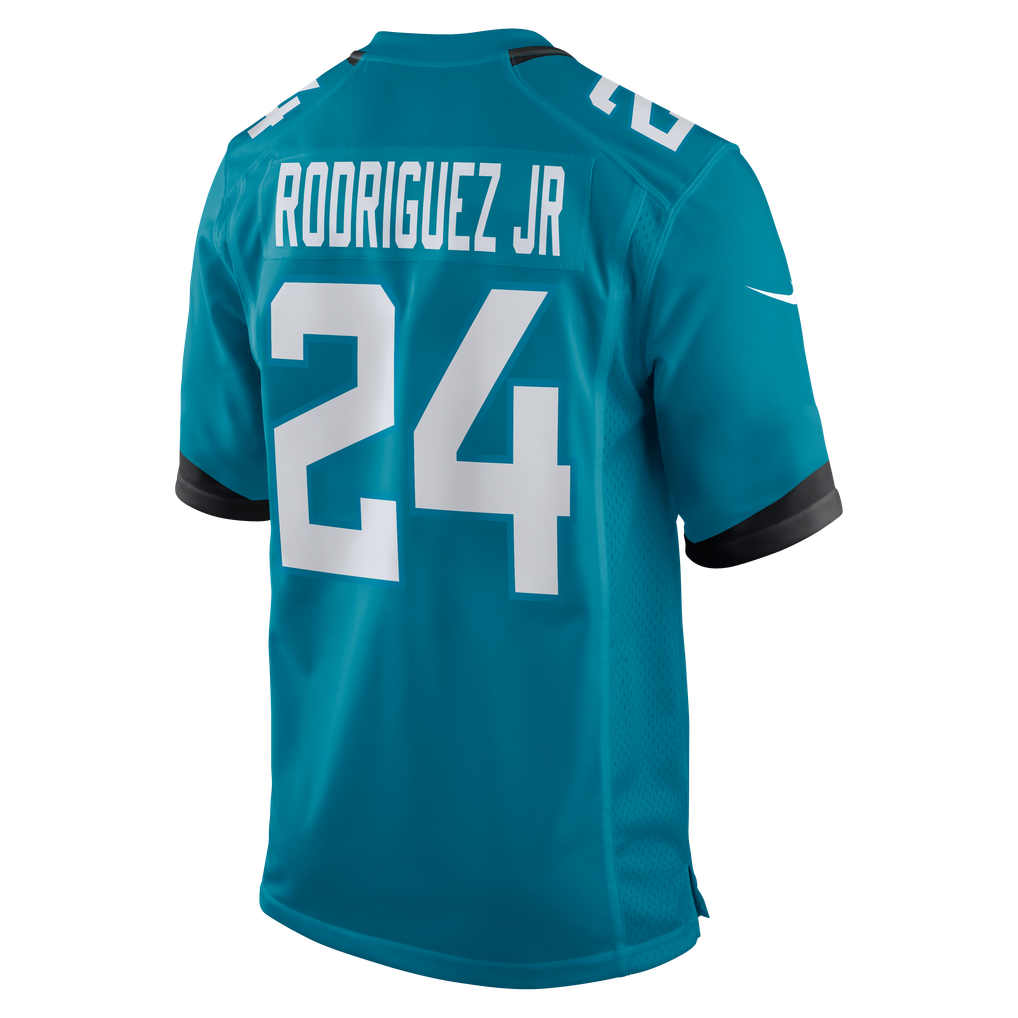 Men's Jacksonville Jaguars Chris Rodriguez Jr. Teal Team Game Jersey