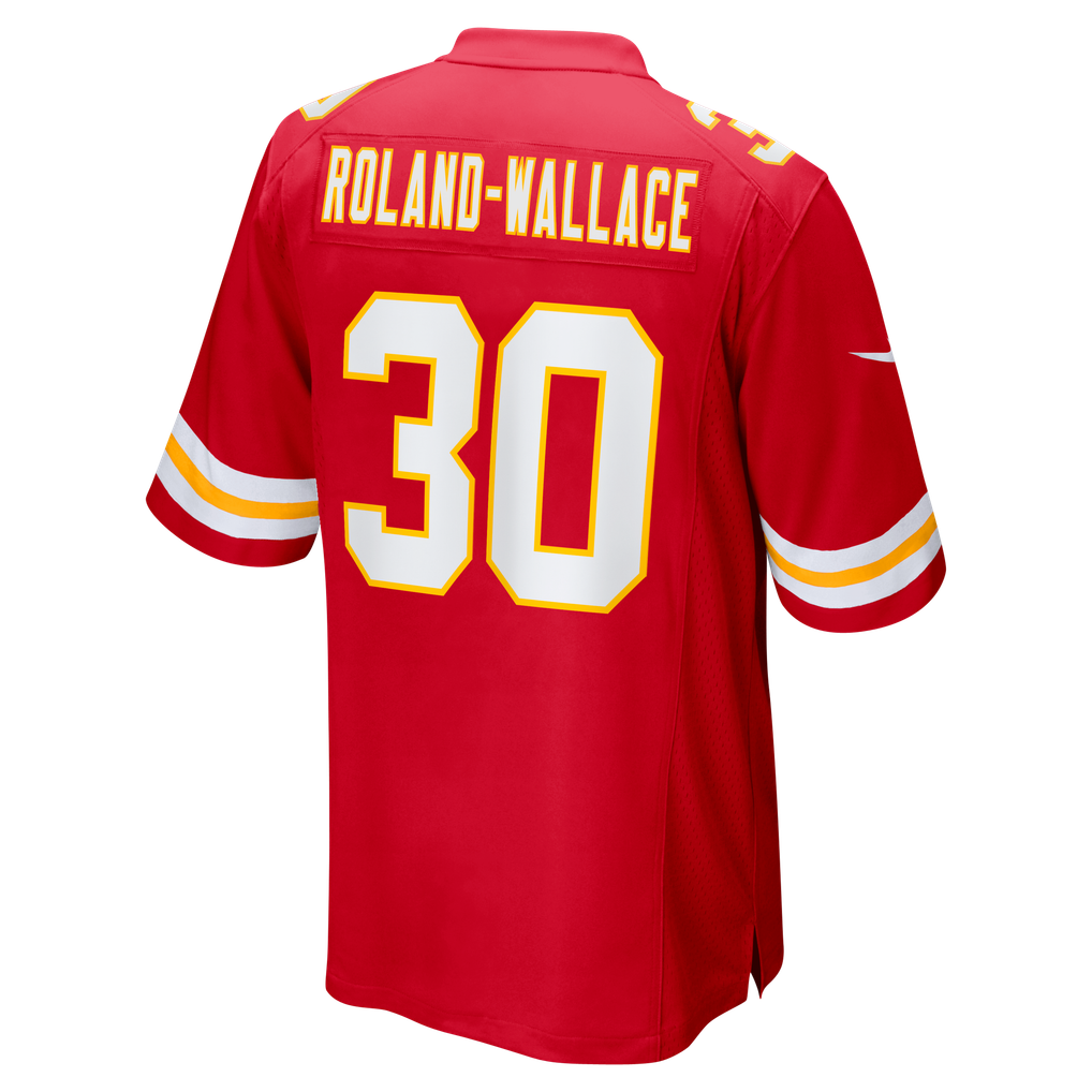Men's Kansas City Chiefs Chris Roland-Wallace Red Game Jersey