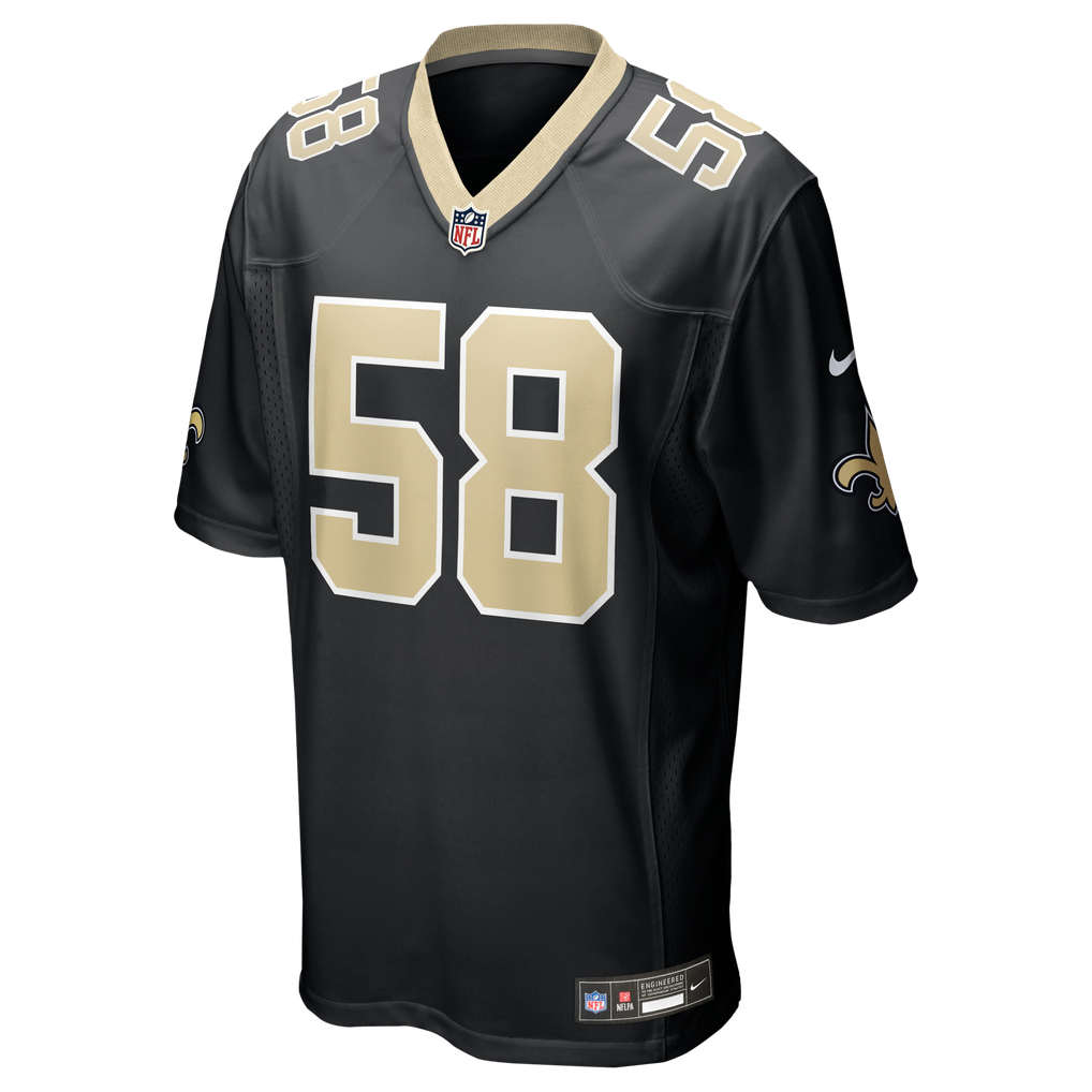 Men's New Orleans Saints Chris Rumph II Black Team Game Jersey