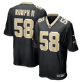 Men's New Orleans Saints Chris Rumph II Black Team Game Jersey