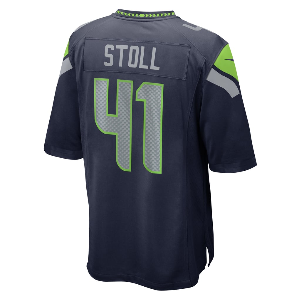 Men's Seattle Seahawks Chris Stoll College Navy Game Jersey