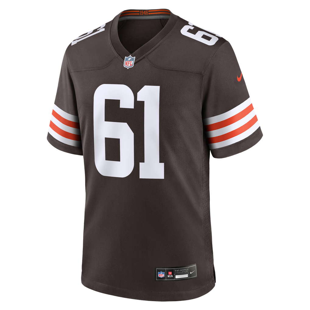 Men's Cleveland Browns Chris Williams Brown Team Game Jersey