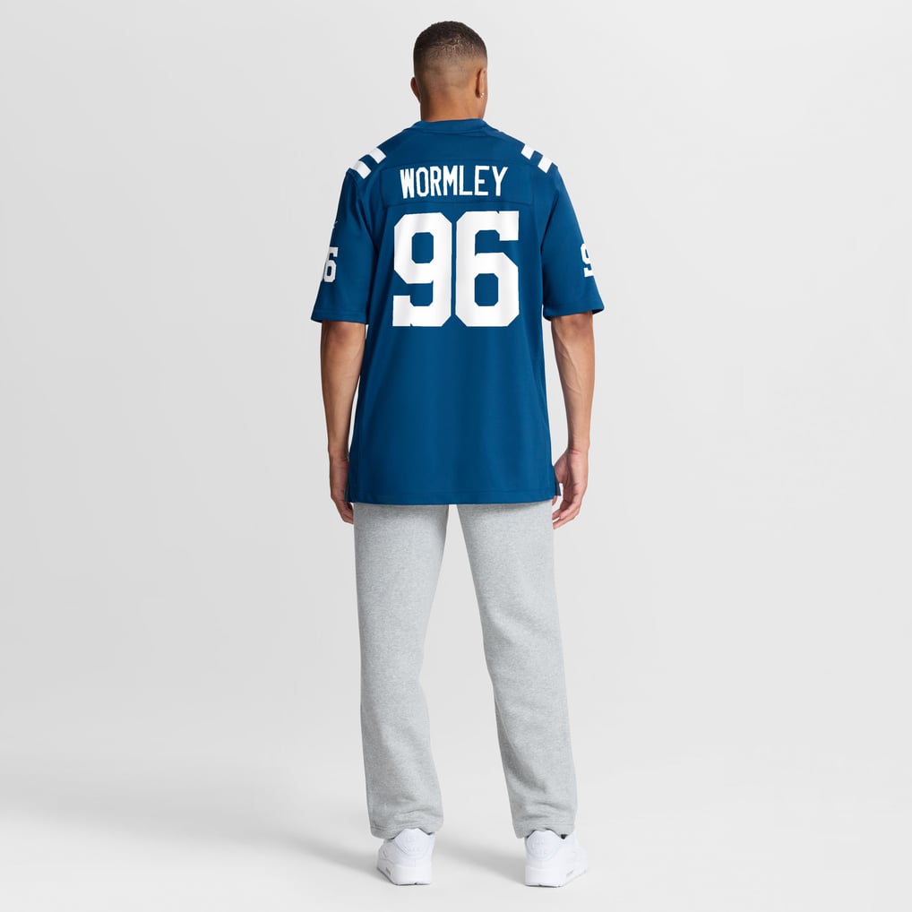 Men's Indianapolis Colts Chris Wormley Royal Team Game Jersey