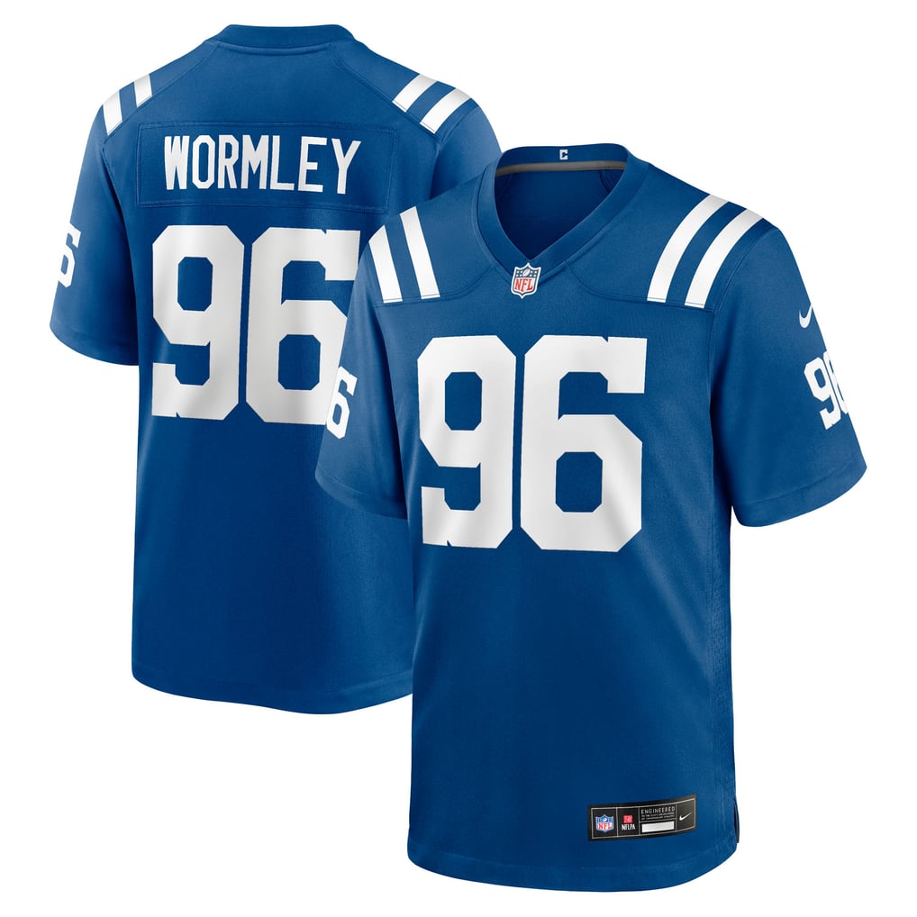 Men's Indianapolis Colts Chris Wormley Royal Team Game Jersey