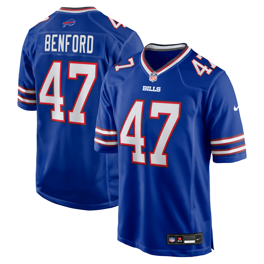 Men's Buffalo Bills Christian Benford Royal Game Jersey