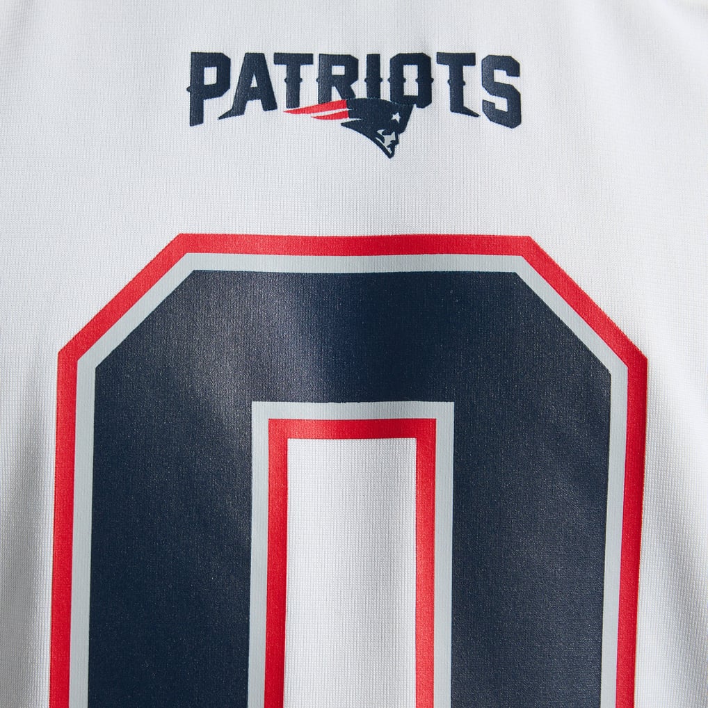 Men's New England Patriots Christian Gonzalez White Game Jersey