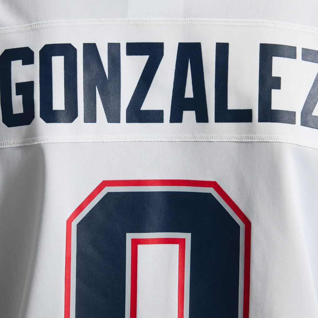 Men's New England Patriots Christian Gonzalez White Game Jersey