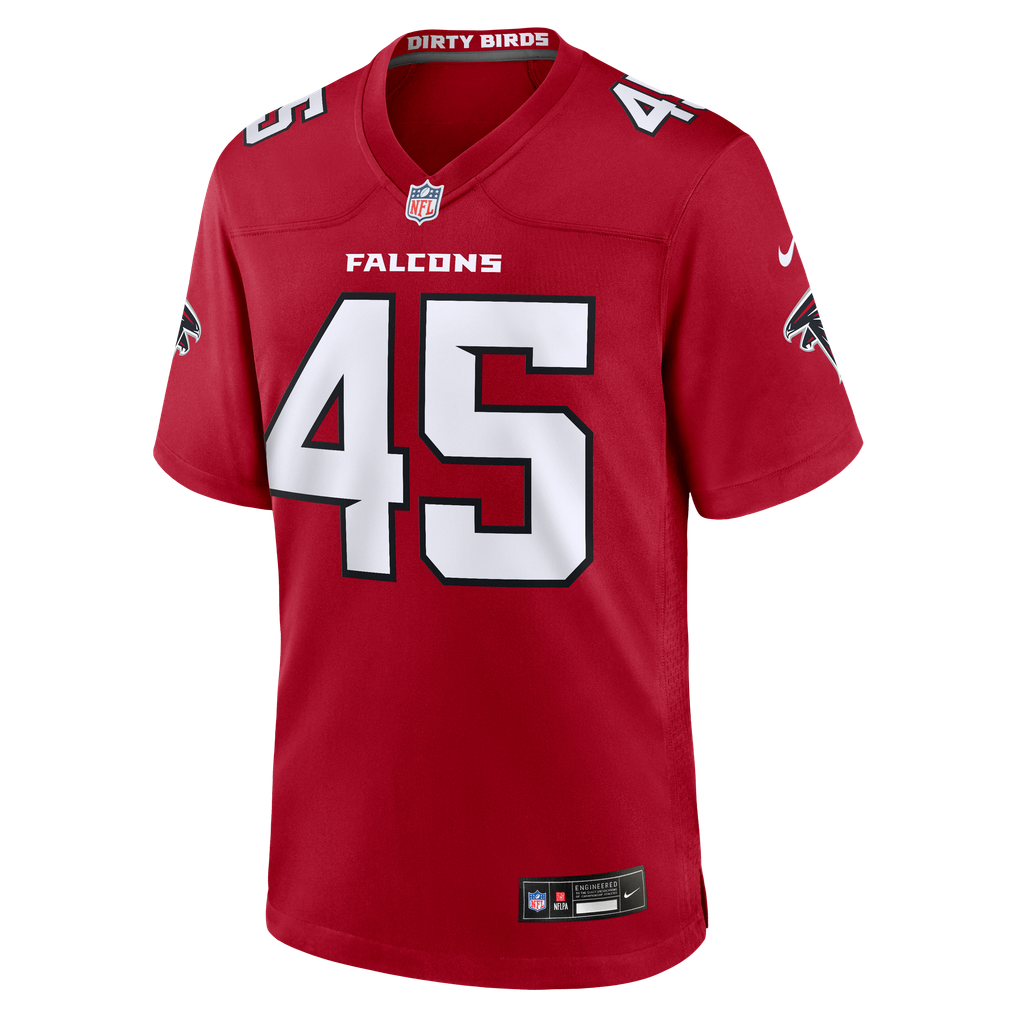 Men's Atlanta Falcons Christian Harris Red Team Game Jersey