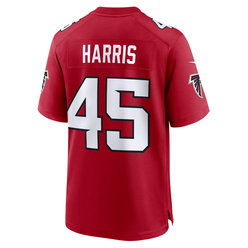 Men's Atlanta Falcons Christian Harris Red Team Game Jersey