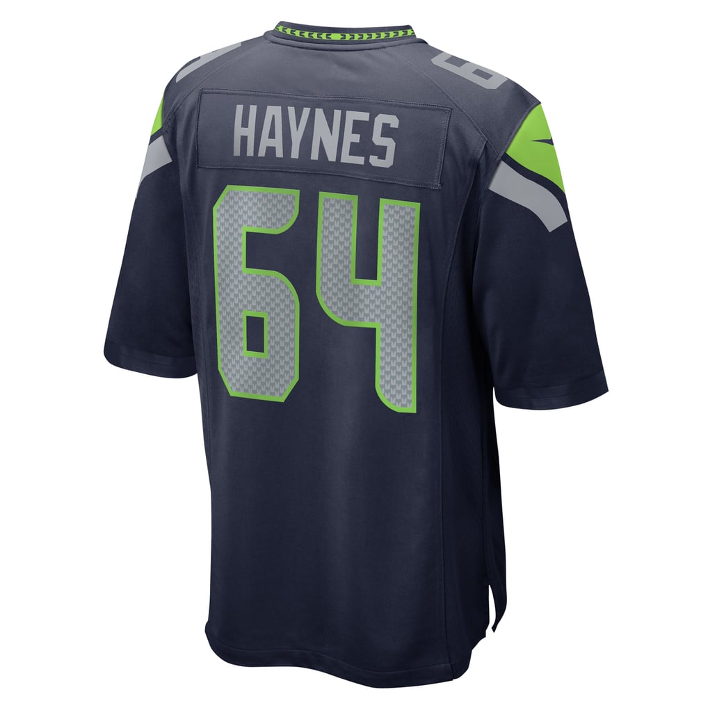 Men's Seattle Seahawks Christian Haynes College Navy Game Jersey
