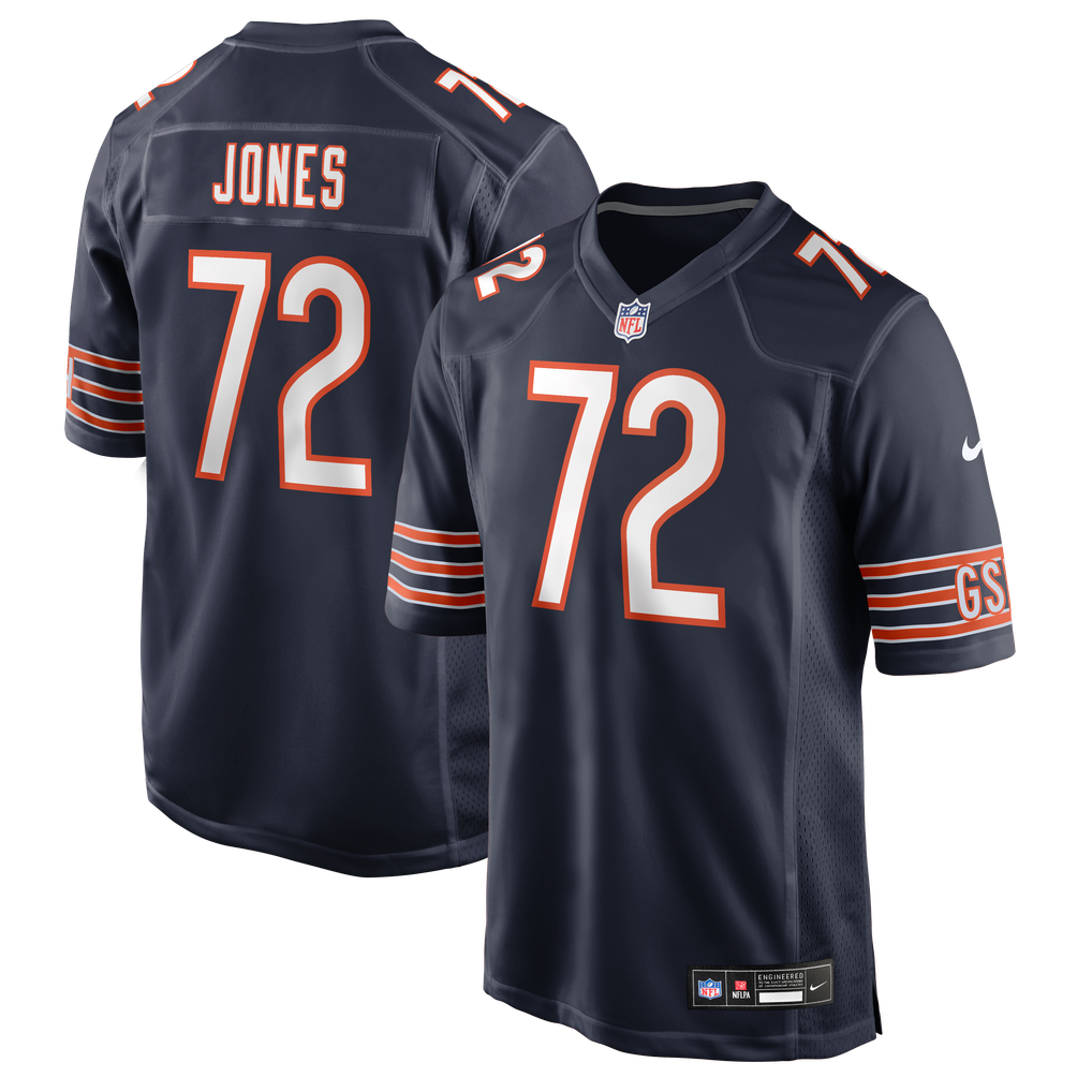 Men's Chicago Bears Christian Jones Navy Team Game Jersey