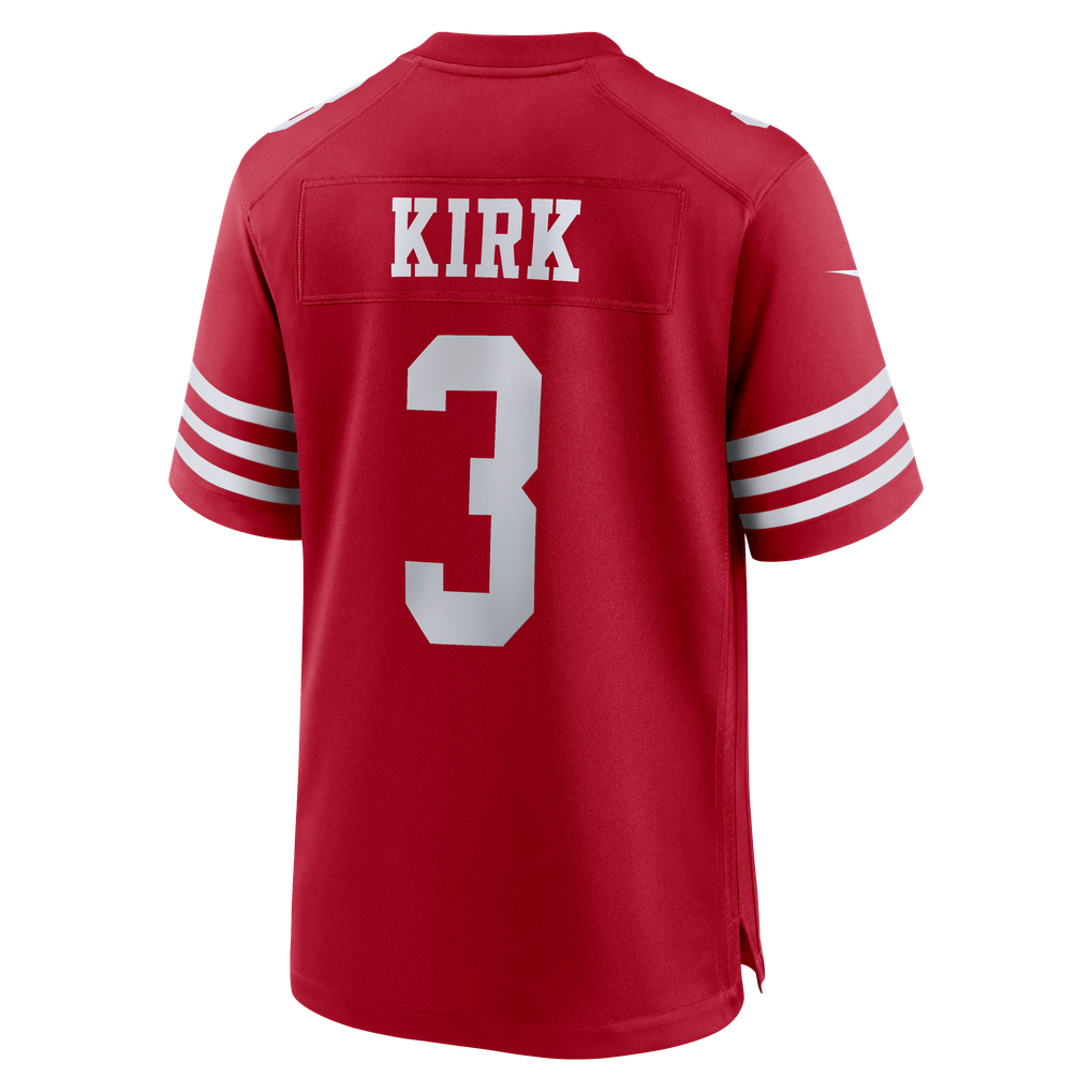 Men's San Francisco 49ers Christian Kirk Scarlet Team Game Jersey