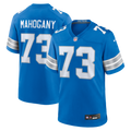 Men's Detroit Lions Christian Mahogany Blue Team Game Jersey