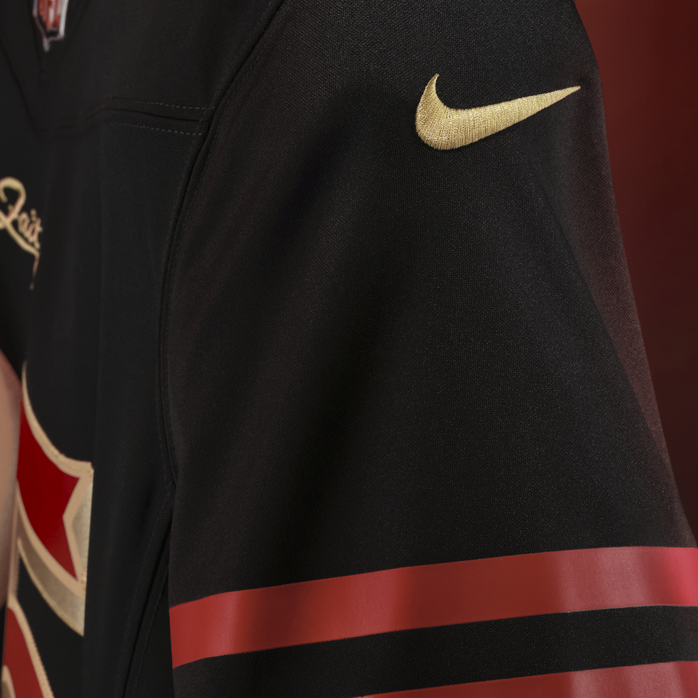 Men's San Francisco 49ers Christian McCaffrey Black Rivalries Collection Stitched Limited Jersey