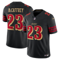 Men's San Francisco 49ers Christian McCaffrey Black Rivalries Collection Stitched Limited Jersey