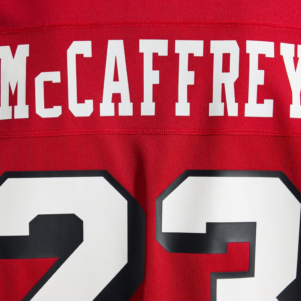 Men's San Francisco 49ers Christian McCaffrey Scarlet Alternate Game Player Jersey