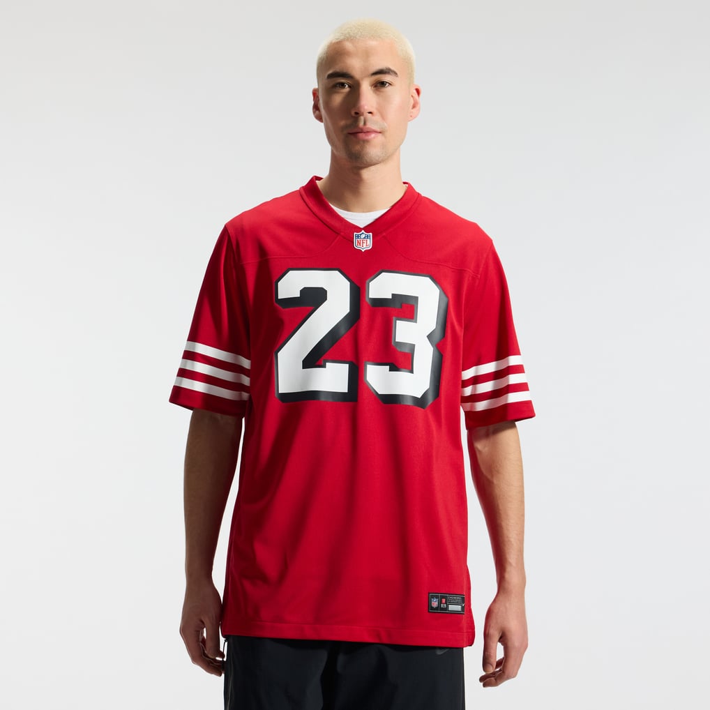 Men's San Francisco 49ers Christian McCaffrey Scarlet Alternate Game Player Jersey